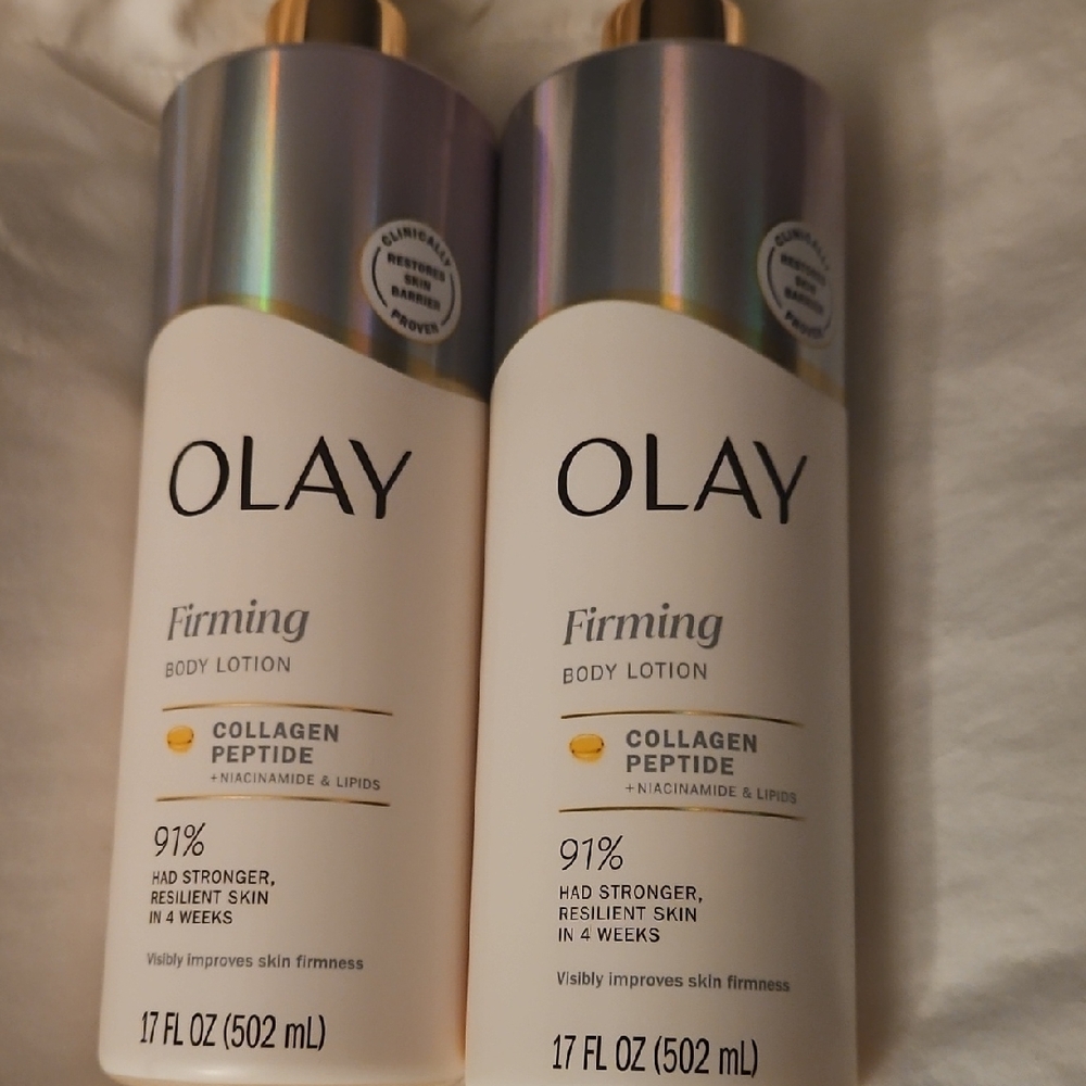 Olay Firming Body Lotion Collagen Peptide - Light Peach Bottles (2)
